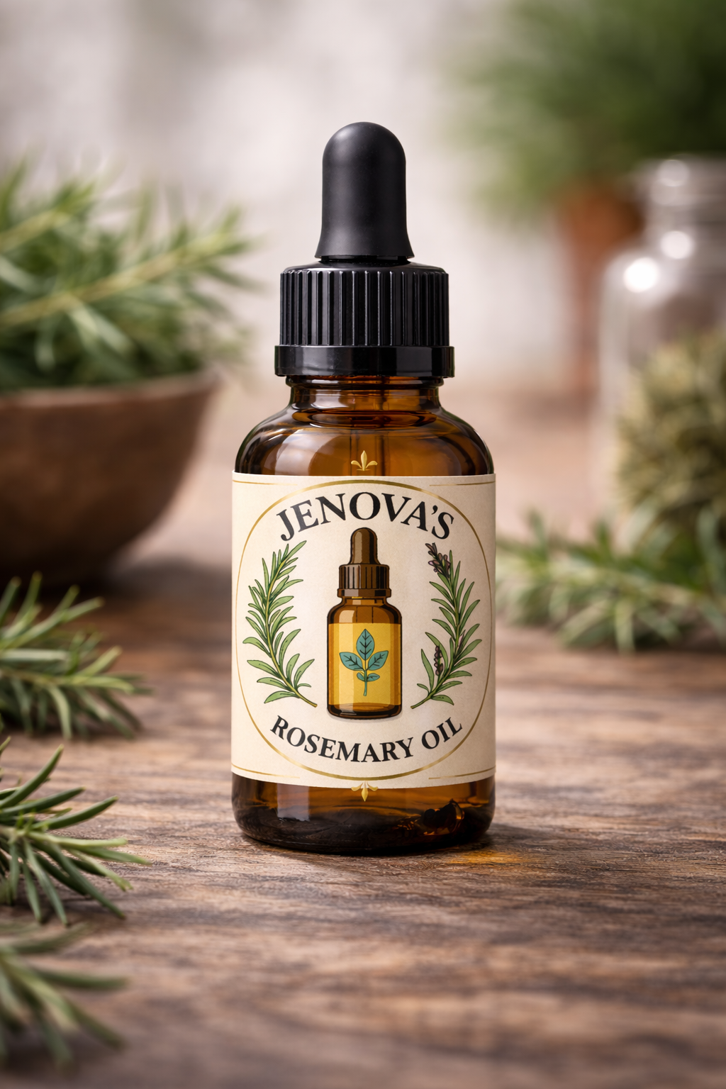 Rosemary Oil bottle